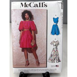 McCalls M8252 Misses Dress Sewing Pattern Size 6 8 10 12 14 Uncut